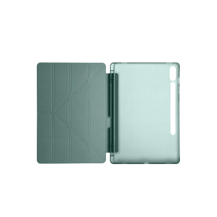 BFS  Samsung Galaxy X610 Tab S9 FE Plus 12.4 Kılıf Kalemlikli Mars Tablet Kılıfı - Koyu Yeşil