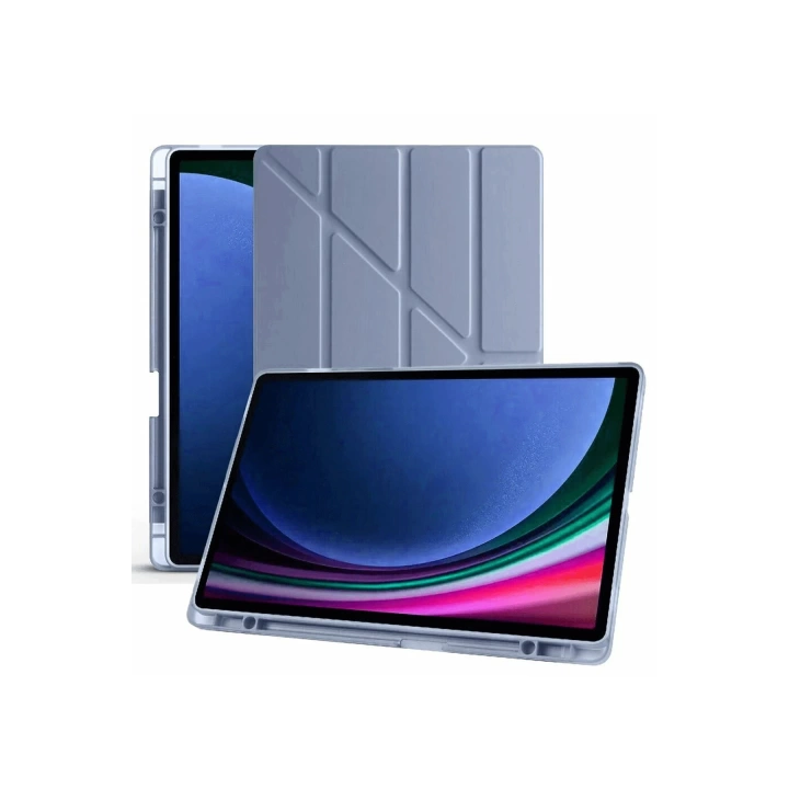 BFS  Samsung Galaxy X610 Tab S9 FE Plus 12.4 Kılıf Kalemlikli Mars Tablet Kılıfı - Lila