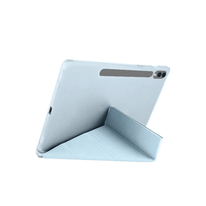 BFS  Samsung Galaxy X610 Tab S9 FE Plus 12.4 Kılıf Kalemlikli Mars Tablet Kılıfı - Mavi