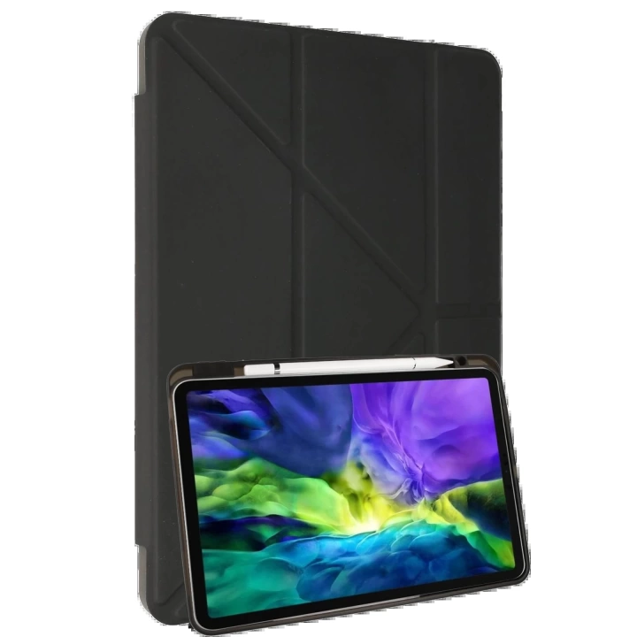 BFS  Samsung Galaxy X910 Tab S9 Ultra 14.6 Kılıf Kalemlikli Mars Tablet Kılıfı - Koyu Gri