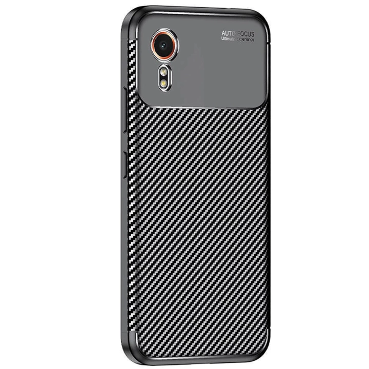 BFS  Samsung Galaxy XCover 7 Kılıf Auto Focus Karbon Kapak - Siyah