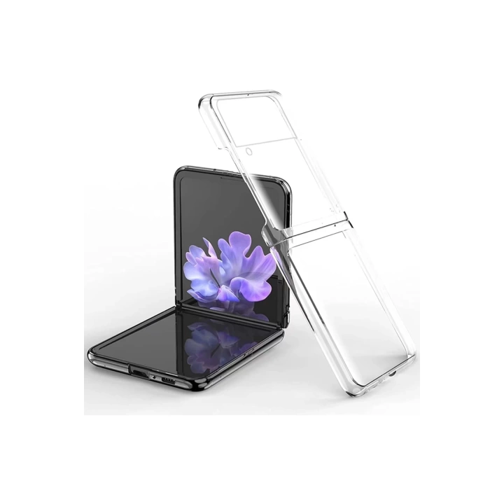 BFS  Samsung Galaxy Z Flip 3 Kılıf Fold TPU Silikon - Şeffaf