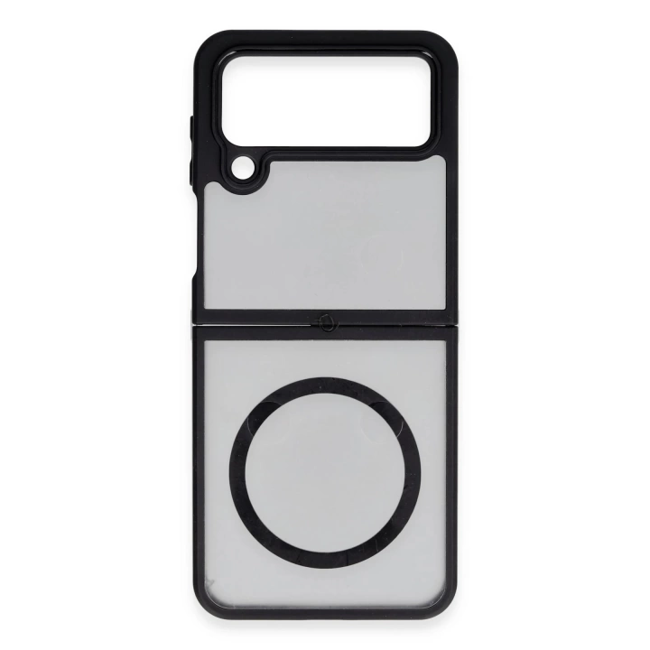 BFS  Samsung Galaxy Z Flip 4 Kılıf Blur Fold Magsafe Kapak - Mat Siyah