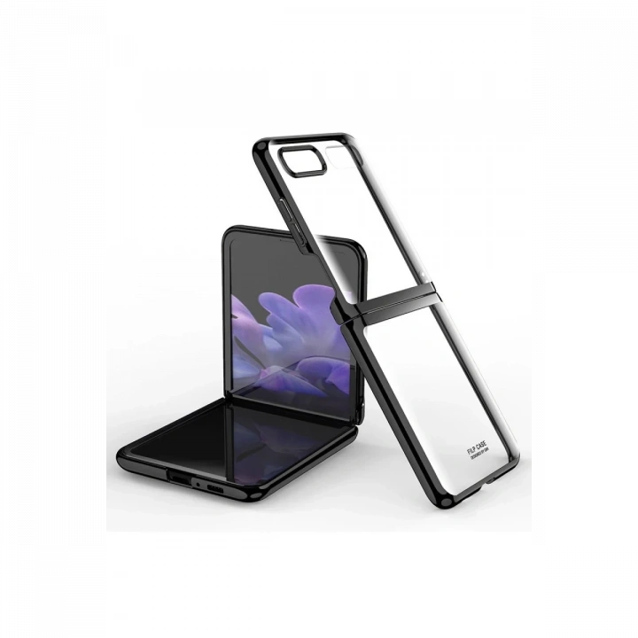 BFS  Samsung Galaxy Z Flip 4 Kılıf Fold Element Kapak - Siyah