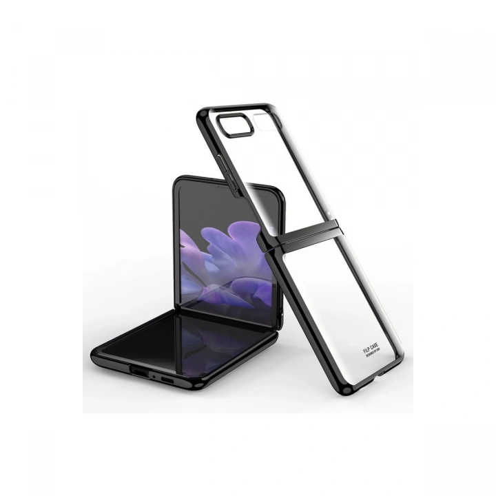 BFS  Samsung Galaxy Z Flip 4 Kılıf Fold Element Kapak - Siyah