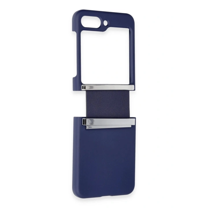 BFS Samsung Galaxy Z Flip 5 Kılıf Belt Flip Kapak - Lacivert