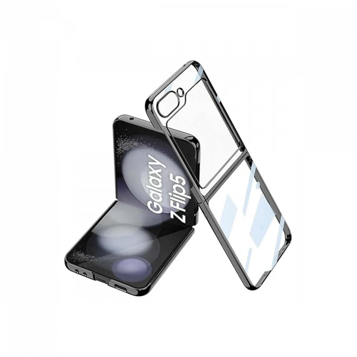 BFS  Samsung Galaxy Z Flip 5 Kılıf Fold Element Kapak - Siyah
