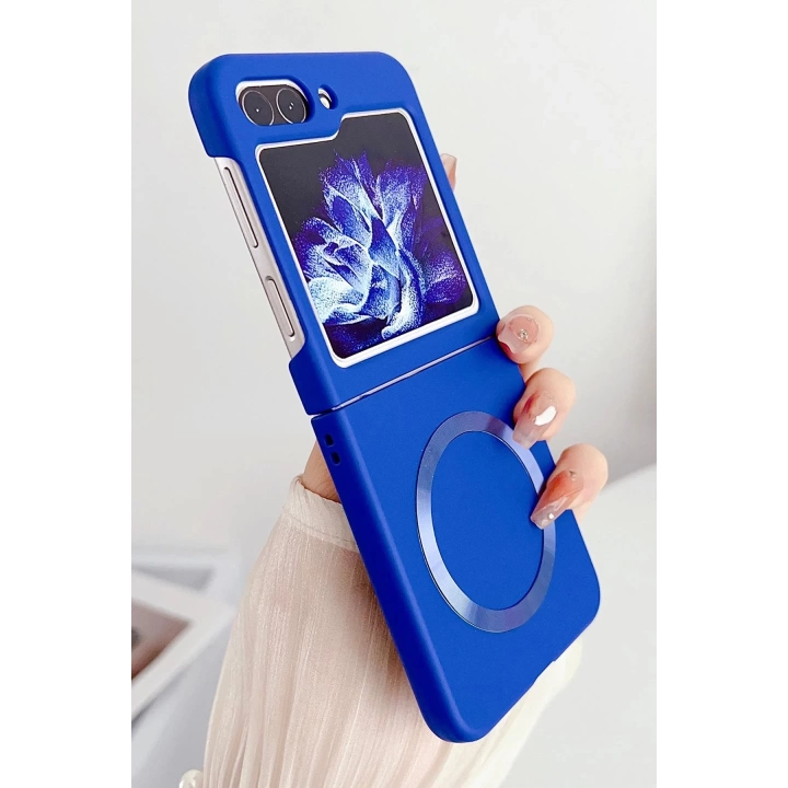 BFS  Samsung Galaxy Z Flip 5 Kılıf Mata Fold Kapak - Lila