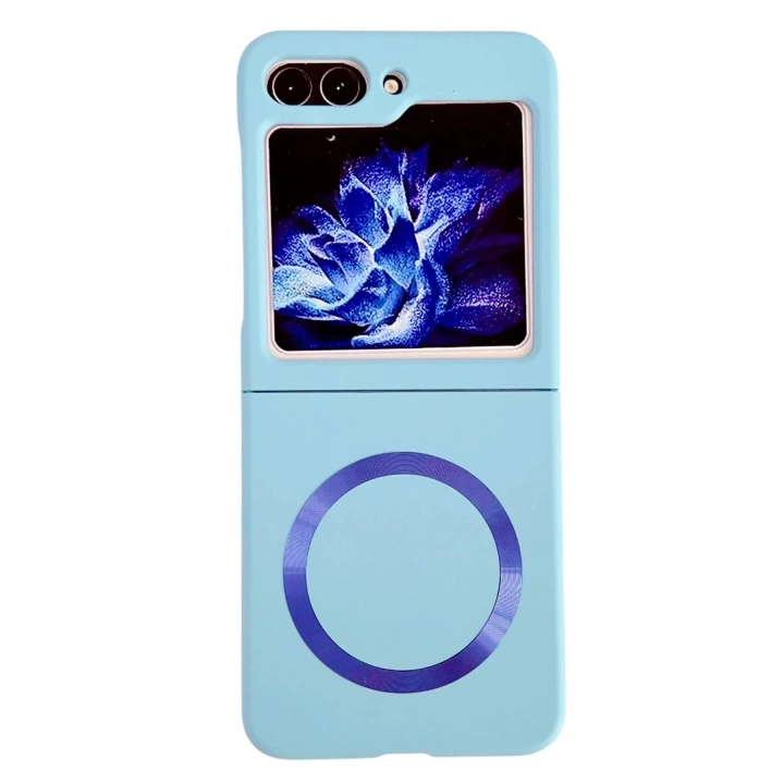 BFS  Samsung Galaxy Z Flip 5 Kılıf Mata Fold Kapak - Sierra Blue