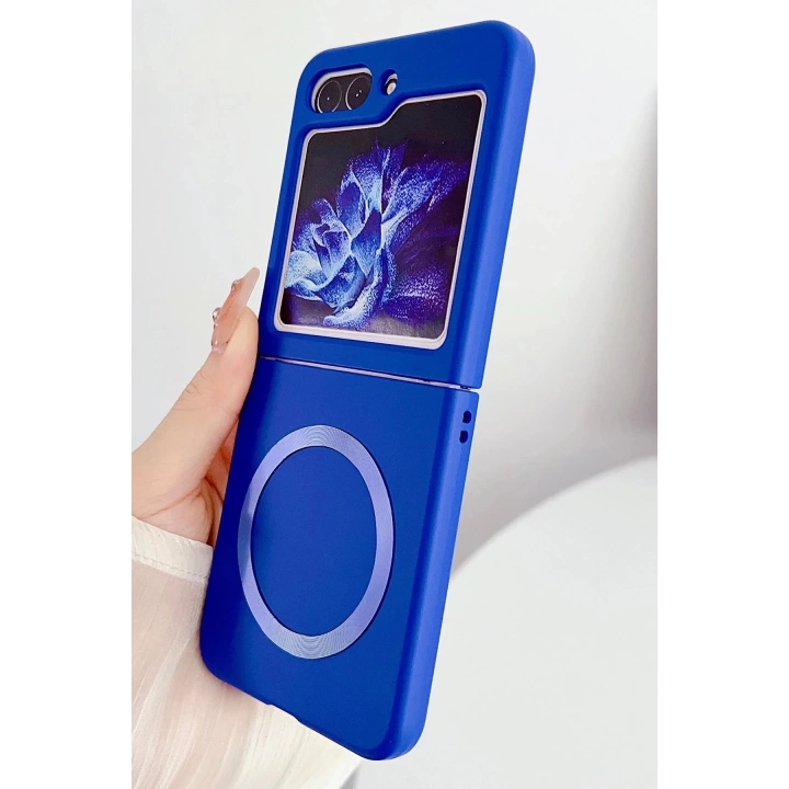 BFS  Samsung Galaxy Z Flip 5 Kılıf Mata Fold Kapak - Siyah
