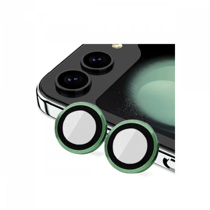 BFS  Samsung Galaxy Z Flip 5 Valdez Metal Kamera Lens - Koyu Yeşil