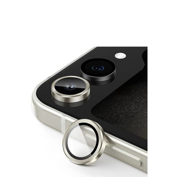 BFS  Samsung Galaxy Z Flip 5 Valdez Metal Kamera Lens - Krem