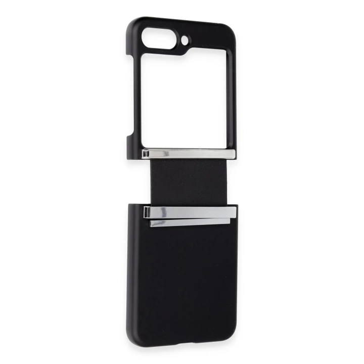 BFS Samsung Galaxy Z Flip 6 Kılıf Belt Flip Kapak - Siyah
