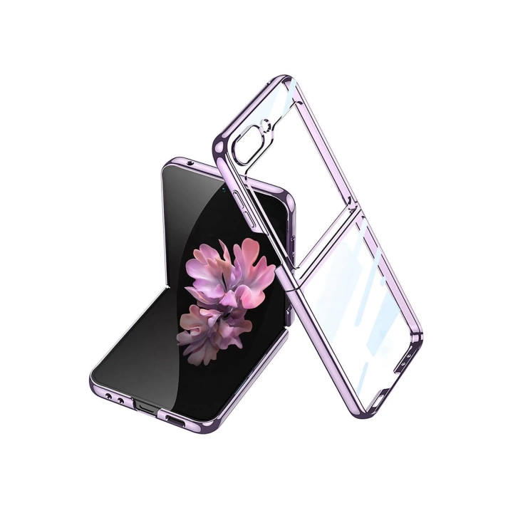 BFS  Samsung Galaxy Z Flip 6 Kılıf Fold Element Kapak - Mor