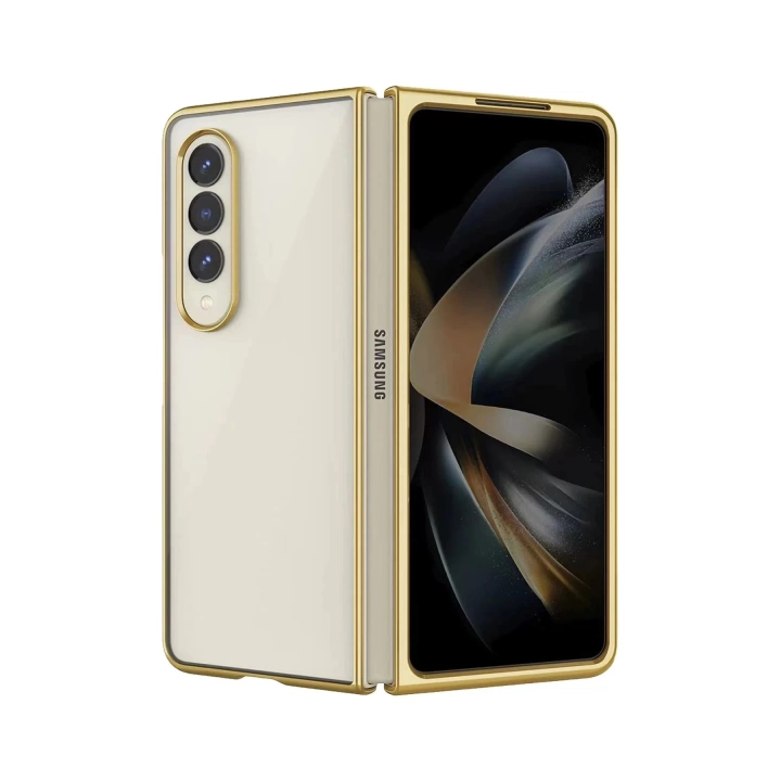 BFS  Samsung Galaxy Z Fold 3 Kılıf Fold Element Kapak - Gold