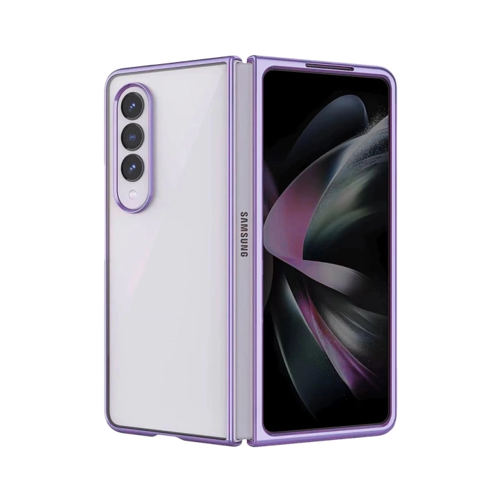 BFS  Samsung Galaxy Z Fold 3 Kılıf Fold Element Kapak - Mor