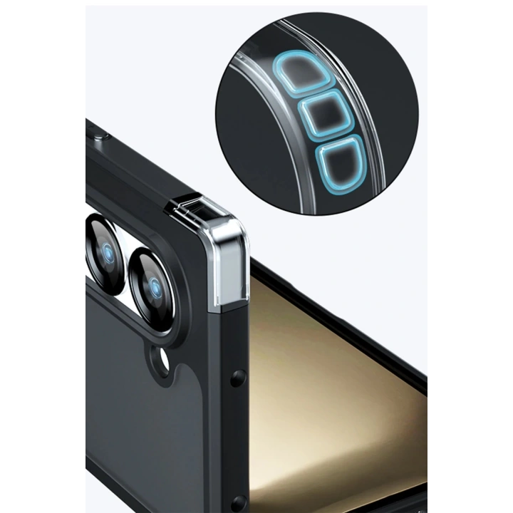 BFS Samsung Galaxy Z Fold 5 Kılıf Blur Fold Kapak - Siyah