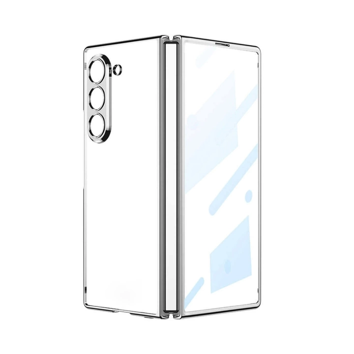 BFS  Samsung Galaxy Z Fold 5 Kılıf Fold Element Kapak - Gümüş