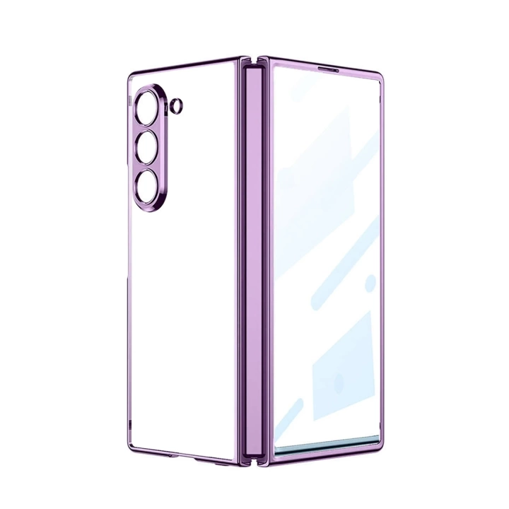 BFS  Samsung Galaxy Z Fold 5 Kılıf Fold Element Kapak - Mor