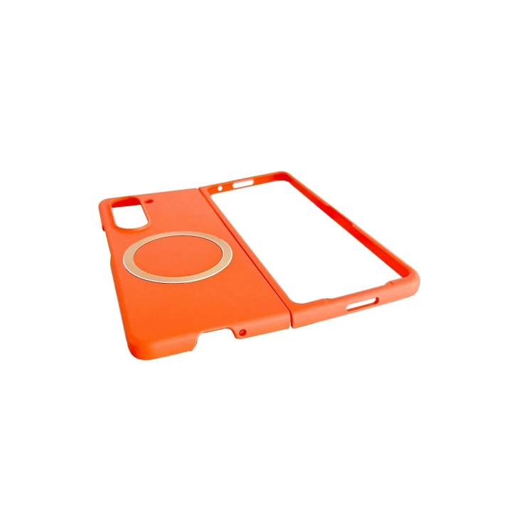 BFS  Samsung Galaxy Z Fold 5 Kılıf Mata Fold Kapak - Lila