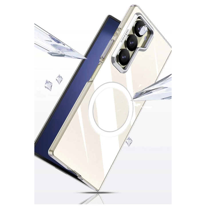 BFS  Samsung Galaxy Z Fold 6 Crystal Magsafe Kapak - Şeffaf