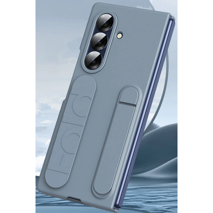 BFS Samsung Galaxy Z Fold 7 Kılıf Costa Standlı Kapak - Gri