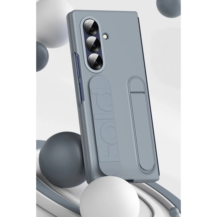 BFS Samsung Galaxy Z Fold 7 Kılıf Costa Standlı Kapak - Gri