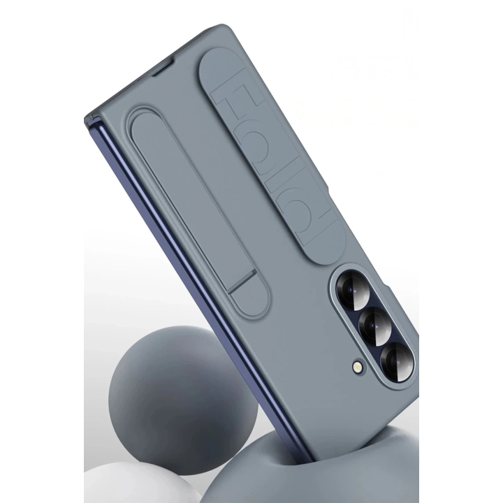 BFS Samsung Galaxy Z Fold 7 Kılıf Costa Standlı Kapak - Gri