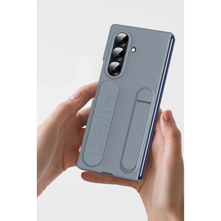 BFS Samsung Galaxy Z Fold 7 Kılıf Costa Standlı Kapak - Gri