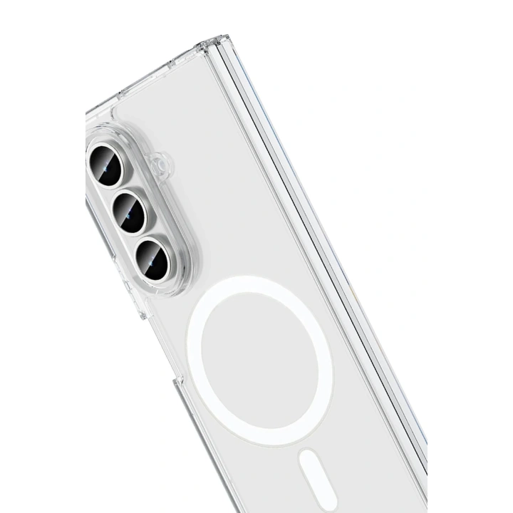 BFS Samsung Galaxy Z Fold 7 Kılıf Magneticsafe Şeffaf Silikon - Şeffaf
