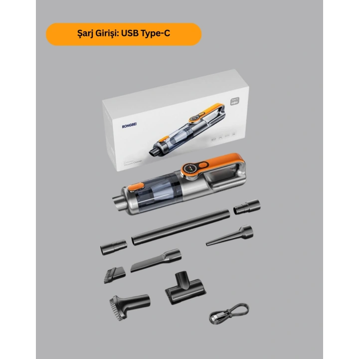 BFS Şarjlı Kablosuz El Süpürgesi Yüksek Emiş Güçlü ve Çok Başlıklı