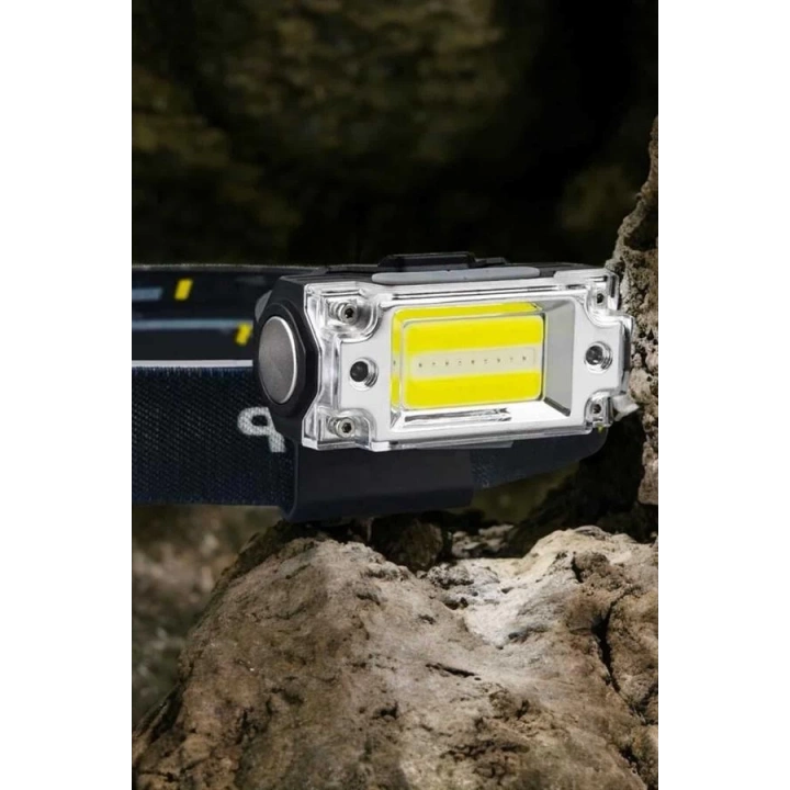 BFS Şarjlı Kafa Feneri Suya Dayanıklı Ayarlanabilir Kamp Feneri