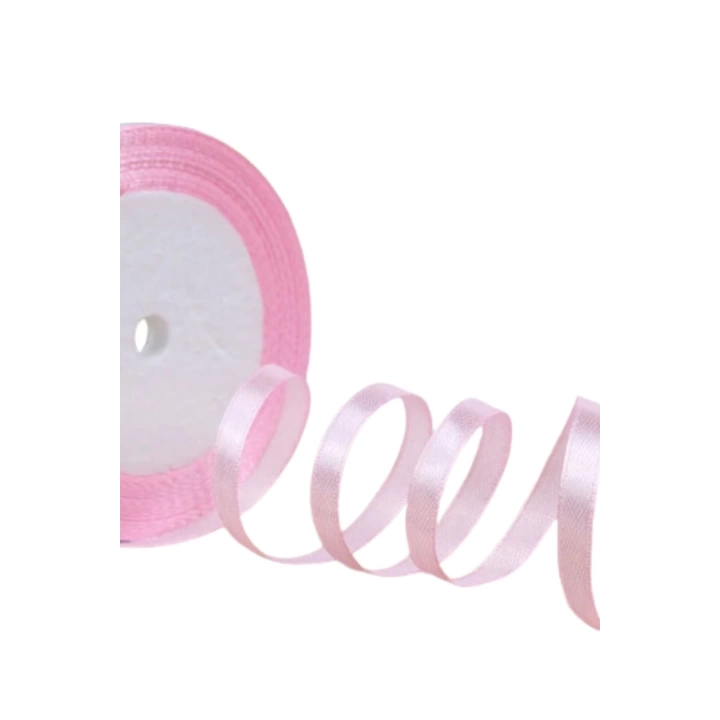 BFS Saten Kurdele 2 cm 10 Metre Açık Pembe
