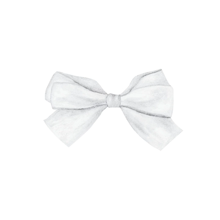 BFS Saten Kurdele 6 cm Beyaz 1 Metre