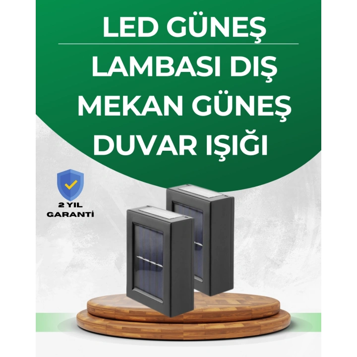 BFS Şeffaf Abajurlu Duvar Tipi Solar Işık