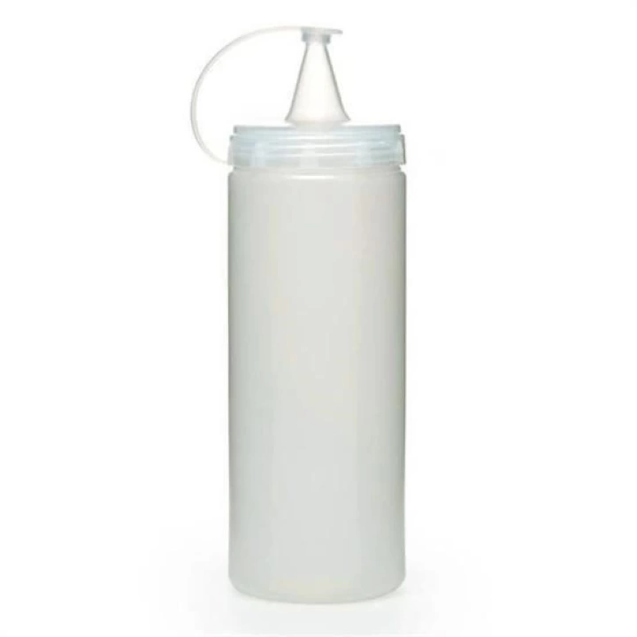 BFS  Şeffaf Kapaklı Sızdırmaz Yağlık Sosluk Şişesi Plastik Yağdanlık 400 ml AP-9028