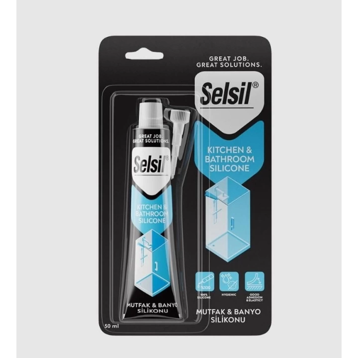 BFS Selsil Mutfak ve Duşakabin Silikonu Şeffaf 50 ml