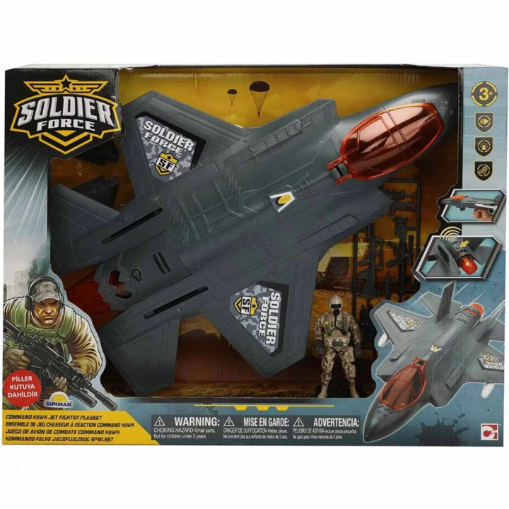 BFS Sesli ve Işıklı Soldier Force Air Hawk Attack Oyun Seti