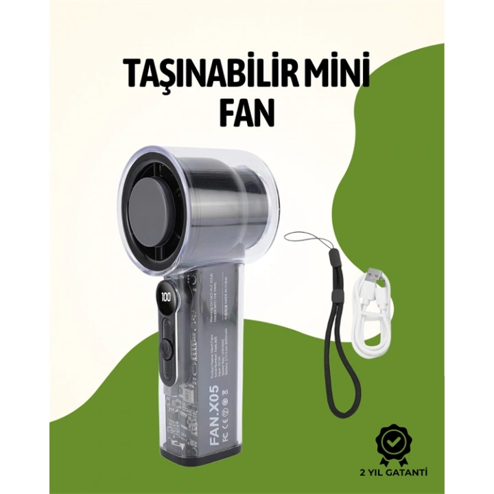 BFS Sessiz Çalışan Taşınabilir Fan | Dijital Göstergeli | 100 Kademeli Hız Ayarı