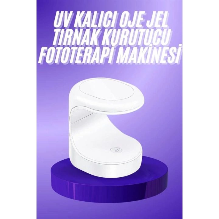 BFS Seyehat Tipi Mini Oje Kurutucu Ultraviole Mor Işık Protez Tırnak Kurutucu