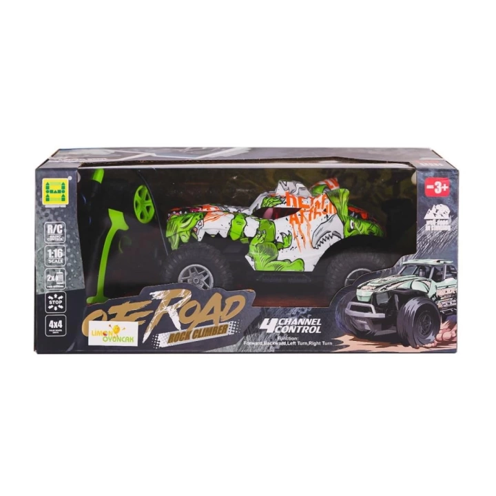 BFS   SH091-503B Kumandalı Şarjlı Off Road Canavar Rock Climber 4x4 -Limon Oyuncak