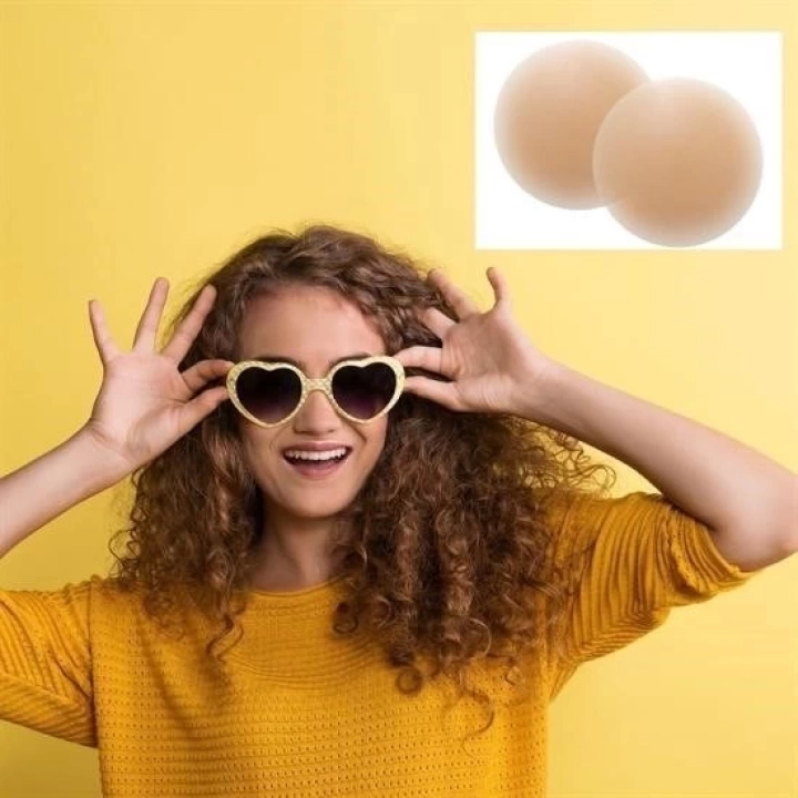 BFS  Silikon Göğüs Ucu Kapatıcı Gizleyici Bant Aparat  Nipple Pad