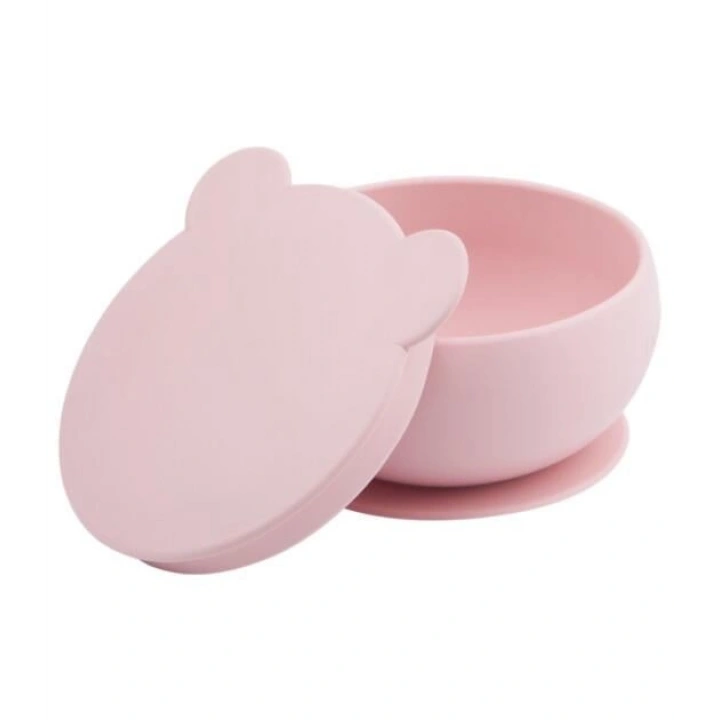 BFS   Silikon Kapaklı Kase Pinky Pink