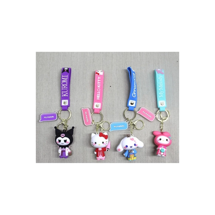 BFS Silikon Kuromi Ve Hello Kitty Anahtarlık | Karakter Figürü Alk4249 | Lisinya