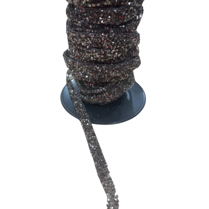 BFS Silikonlu Yapıştırma Taş Şerit 2 cm Siyah 1 Metre