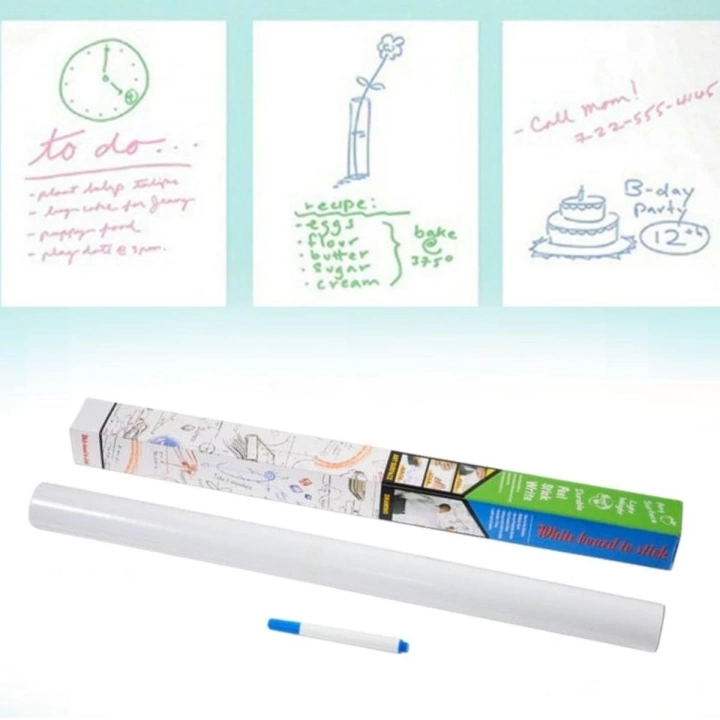BFS  Silinebilir Kalemli Sticker  Duvara Yapışabilen Yazı Tahtası 60x100 cm