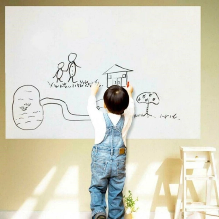 BFS  Silinebilir Kalemli Sticker  Duvara Yapışabilen Yazı Tahtası 60x100 cm