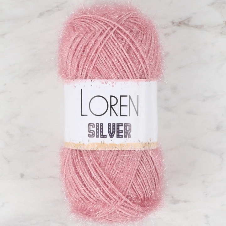 BFS  Silver Pembe El Örgü İpi - RS0038 - 34080