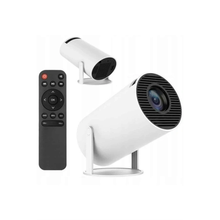 BFS Sinema Projektörü Android HDMI USB WİFİ Ses Çıkışlı Ayaklı Projeksiyon Taşınabilir