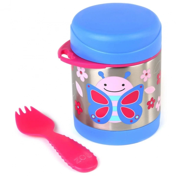 BFS   Skip Hop Zoo Paslanmaz Çelik Termos 325 ml Kelebek